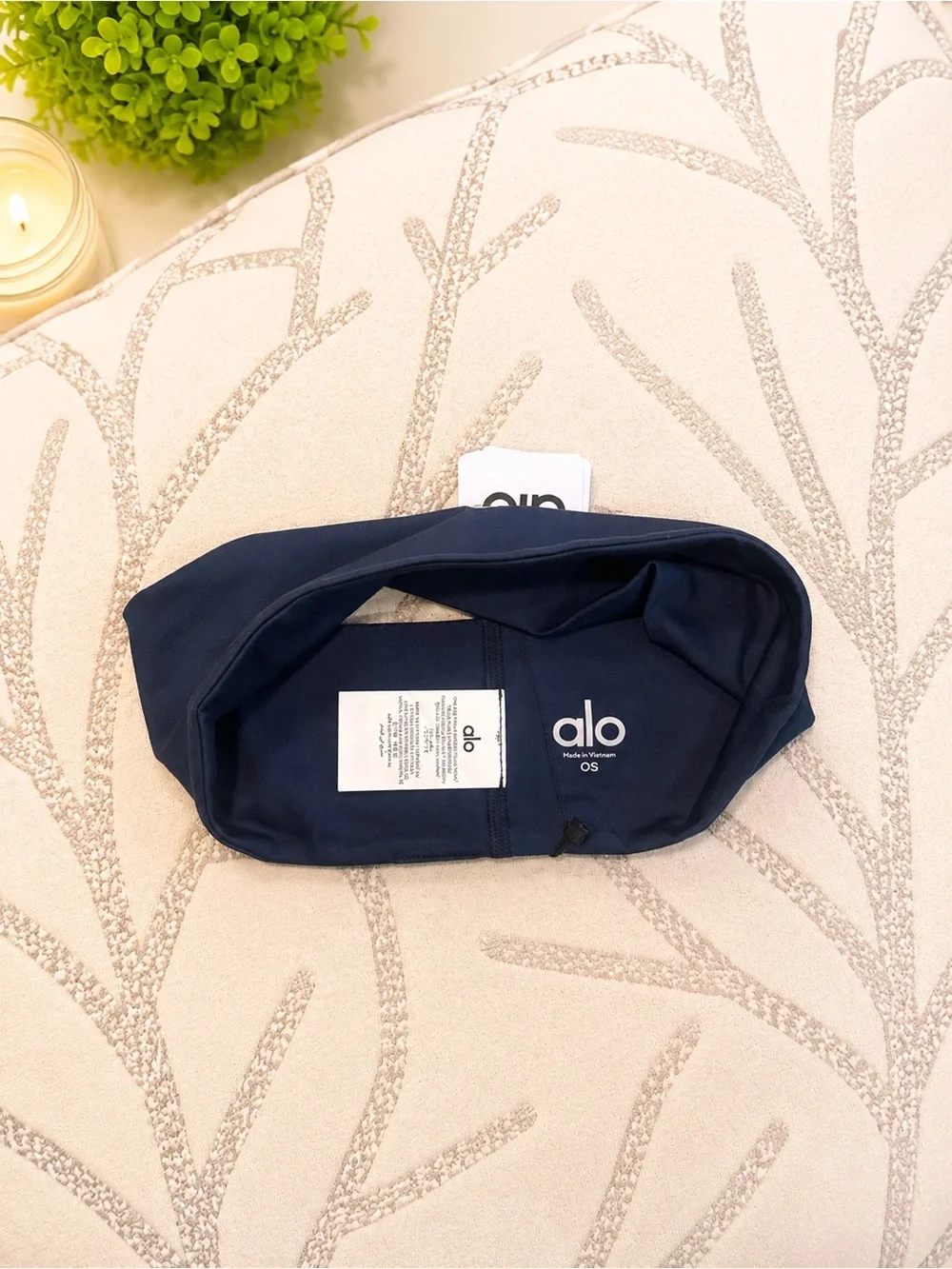 Alo Performance Conquer Headband in Navy ~ OS ~ NWT